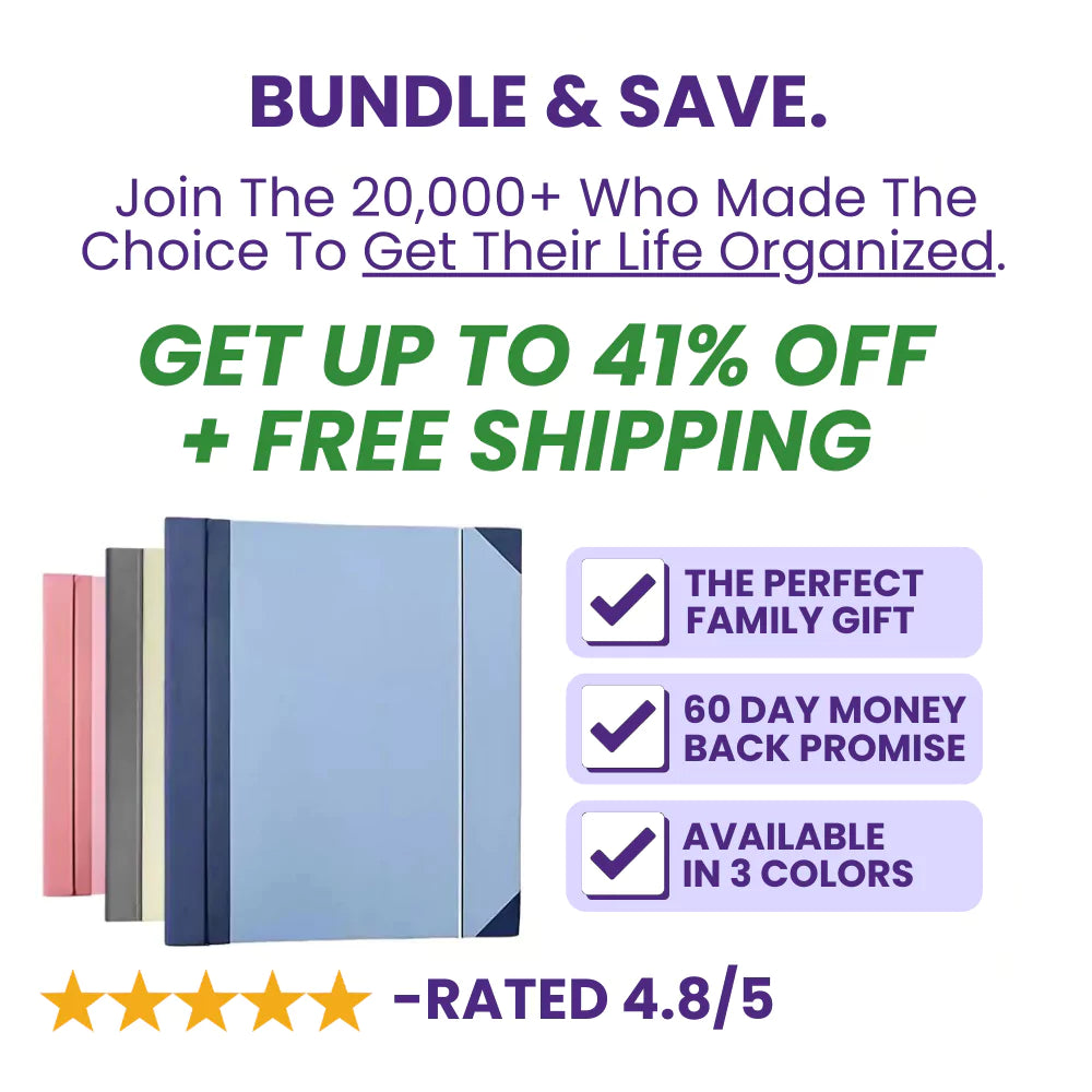 The Life Book Document Organizer - Binder For Important Documents