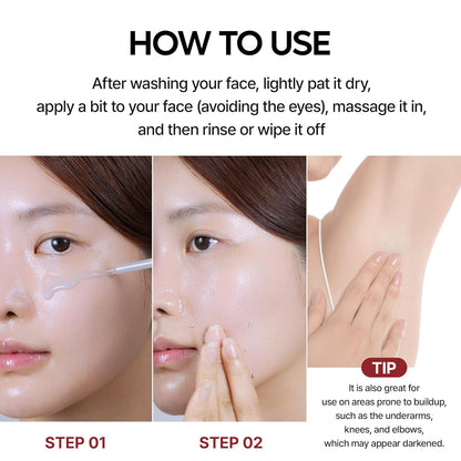 Dr.Melaxin Peel Shot Glow Exfoliant Rice Ampoule Black Rice