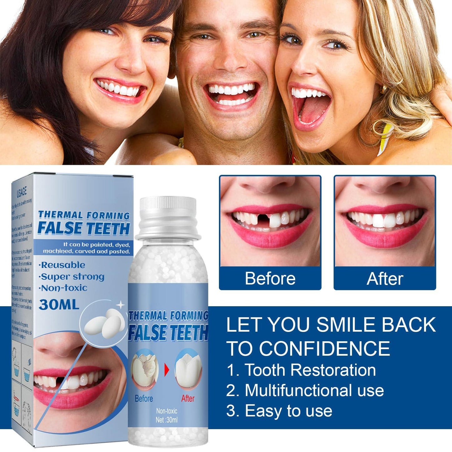 Temporary Teeth Repair Kit